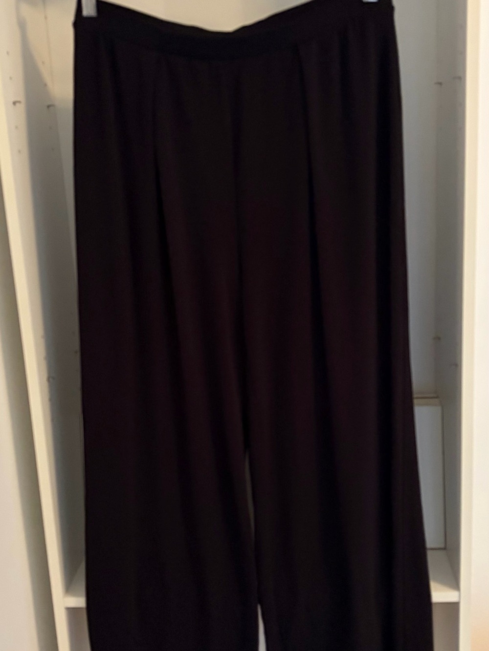 Wide-Leg Black Women's Pants